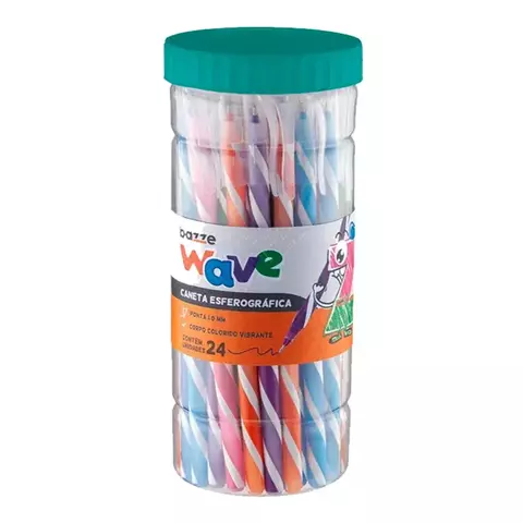CANETA BAZZE 1.0 WAVE COLOR
