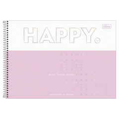 Caderno desenho cd happy 80f tilibra