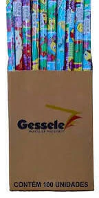 Papel presente 60x100 sortido c/1 uni infantil gessele