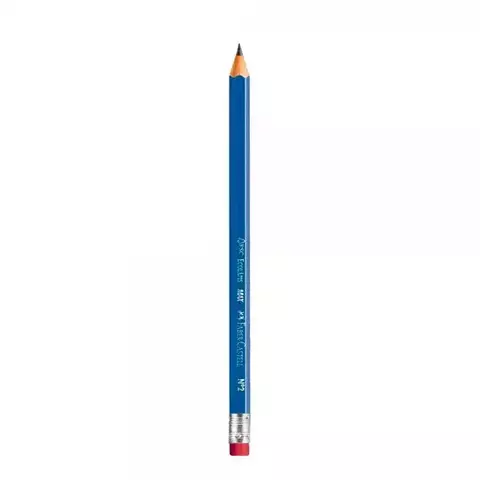 LÁPIS FABER CASTELL AZUL C/BORRACHA