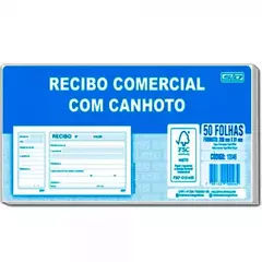 RECIBO COMERCIAL C/CANHOTO 50FLS ANIMATIVA