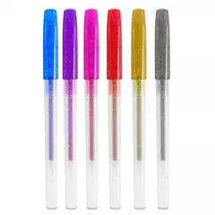 CANETA BAZZE 1.0 GEL COLOR GLITTER