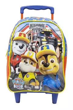 Mochila de Rodinhas Escolar Infantil 41cm Paw Patrol Patrulha Canina