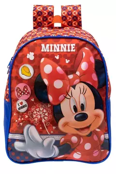 Mochila de Costas Escolar Infantil 41cm Minnie Mouse