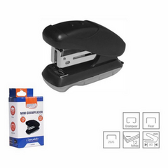 Grampeador brw preto mini 6cm p/12f
