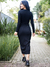 Vestido Midi Canelado Paris Manga Longa - comprar online