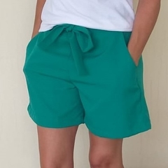 Short alfaiataria com amarração e elástico atrás dress up Store