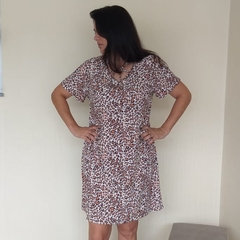 Vestido em viscose curto dress up store