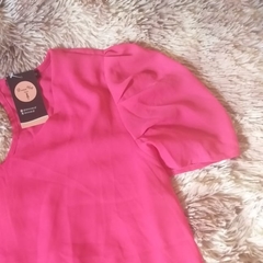 blusa em crepe manga super bufante dress up store5