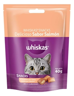 Whiskas Snacks (sabor salmón) x 40 gramos