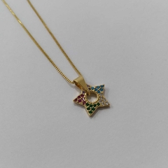Colar Estrela Colorida
