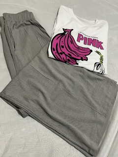 Maxi palazo lino gris