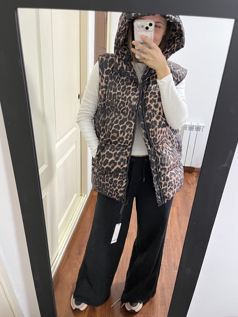 Chaleco puffer print St Marie - comprar online