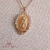 Colar Veneziana com Pingente Nossa Senhora de Nazaré Cravejado Banhado a Ouro 18K - comprar online