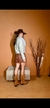 Cropped Casaco Lã batida - comprar online