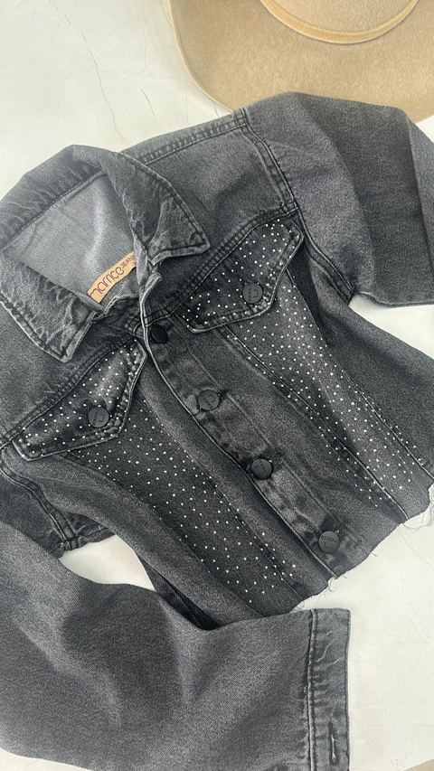 JAQUETA PRETA BRILHO