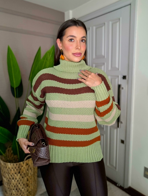 BLUSA TRICOT GOLA ALTA