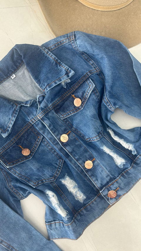 JAQUETA MAIS CURTA JEANS