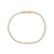 PULSEIRA RIVIERA BAGUETE CRISTAL BANHADA NO OURO 18K