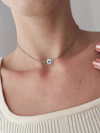 Choker Olho Grego Aço