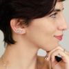 Brinco Ear cuff Brilhos Aço