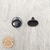 Olho Redondo Achatado Preto (10 Pares) - loja online