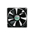 COOLER 80X80 TURBINA NEGRA 8CM.