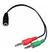 Cable Adaptador 2 Plug 3,5mm Macho A Jack Hembra Audio Pc