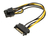 Imagen de Cable De Fuente Adaptador Sata A 8 Pines Pci-e Placas De Vid