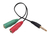 Adaptador Plug 3.5mm A 2 Jack 3.5mm Auricular + Mic - comprar online