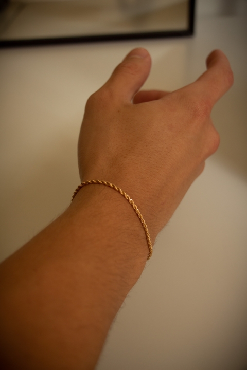 Pulseira Circular Fina Dourada