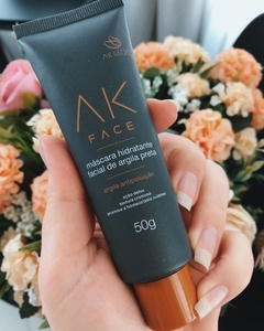 AK FACE MÁSCARA HIDRATANTE FACIAL DE ARGILA PRETA