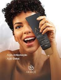 AK FACE MÁSCARA HIDRATANTE FACIAL DE ARGILA PRETA na internet