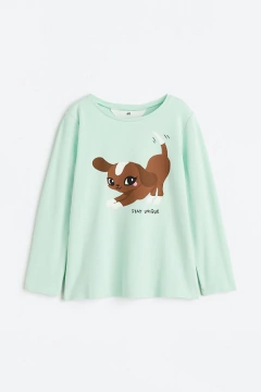 Camiseta Manga Longa H&M "Cachorrinha"