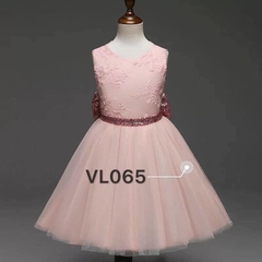 vestidos fiesta con moño vl065