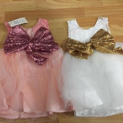 vestidos fiesta con moño vl065 - comprar online