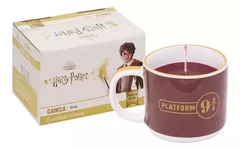 CANECA VELA DECORATIVA 300ML PLATFORM 9 3/4