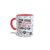 Caneca Flork Colorida Por Você Meu Coração Não Bate - Universe Gift