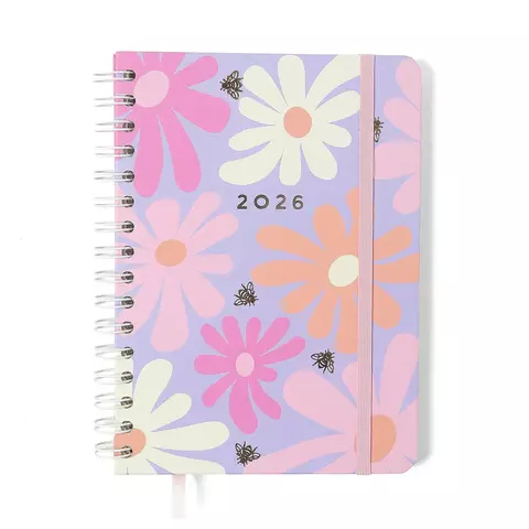 Agenda Planner Wire-o 2026 Melissa Semanal Anotações A5 Color Bloomy