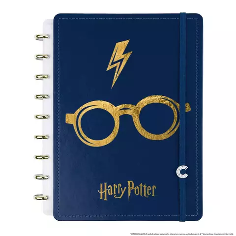 Caderno Inteligente Médio Harry Potter Azul