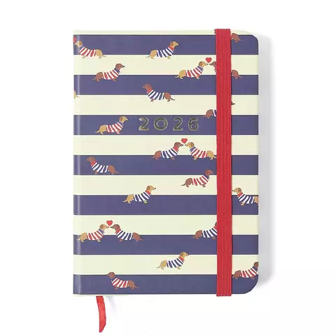 Agenda Planner 2026 Praia Semanal 9x13 Cachorros