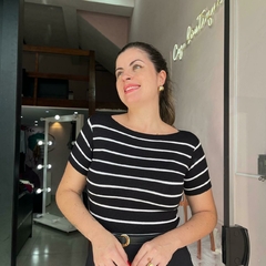 TRICOT MODAL LISTRADO - loja online