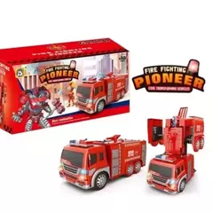 Bombero Transformers lanza agua