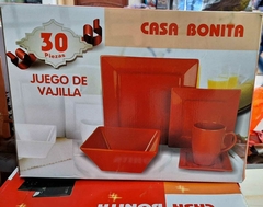 Juego de 30 piezas de vajillas de porcelana