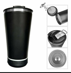 Vaso con parlante + abridor en internet