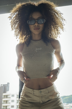 Regata Cropped Canelado - comprar online