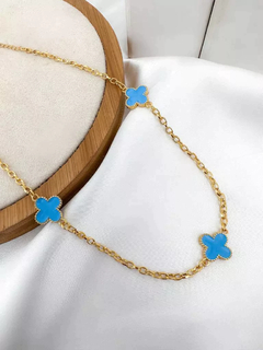 Colar folheado a ouro 18k inspiração joalheria / "Virginia". - comprar online