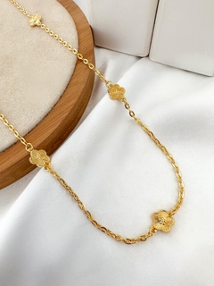 colar riviera folheada a ouro 18k inspiração joalheria