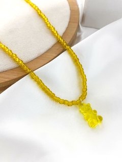 Choker colors com pingente Teddy na internet