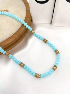 Colar de Cristal com entremeio de zircônia . - comprar online